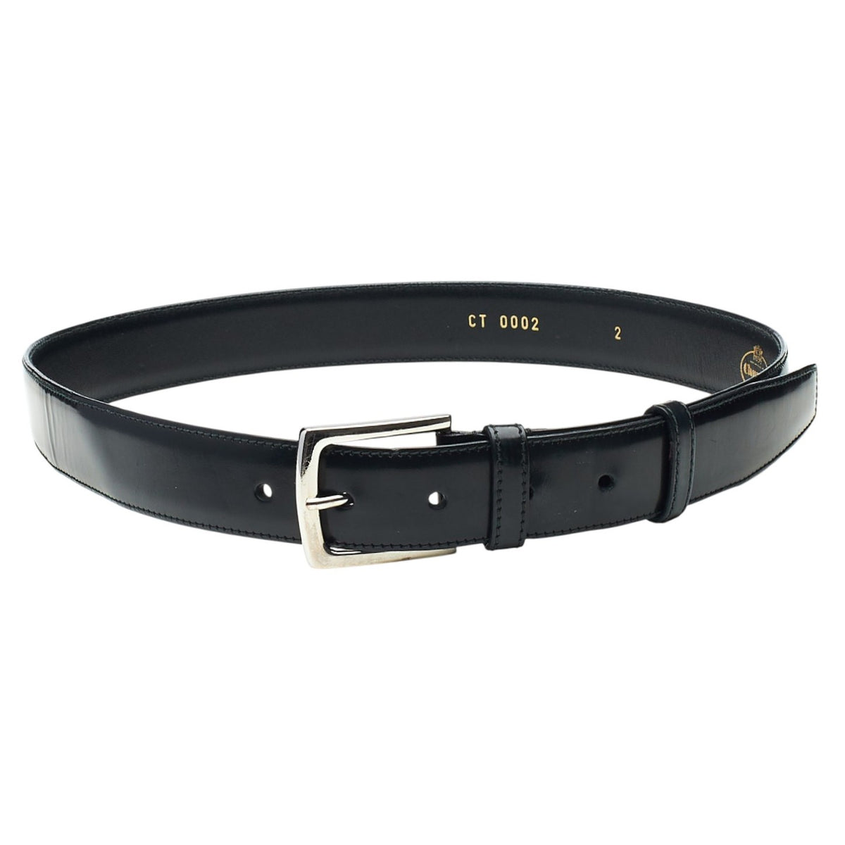 Black Leather Belt 32"