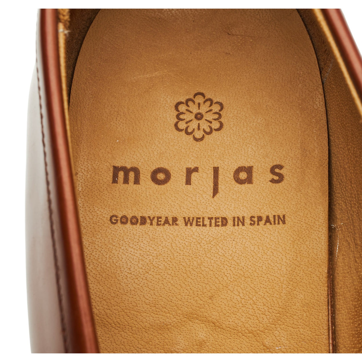 Tan Brown Leather Loafers UK 8