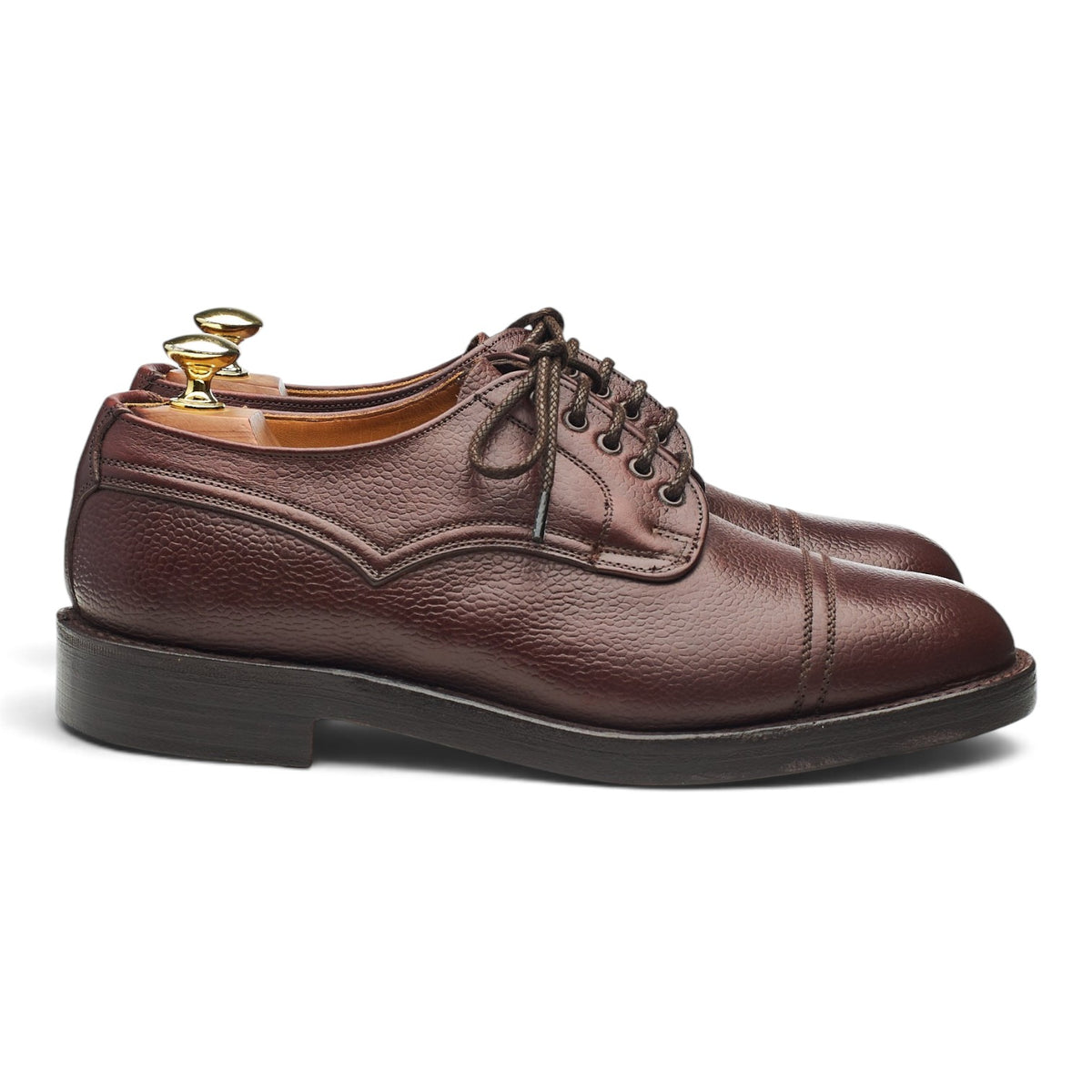 'Caldbeck' Dark Brown Leather Veldtschoen Derby UK 7 FX