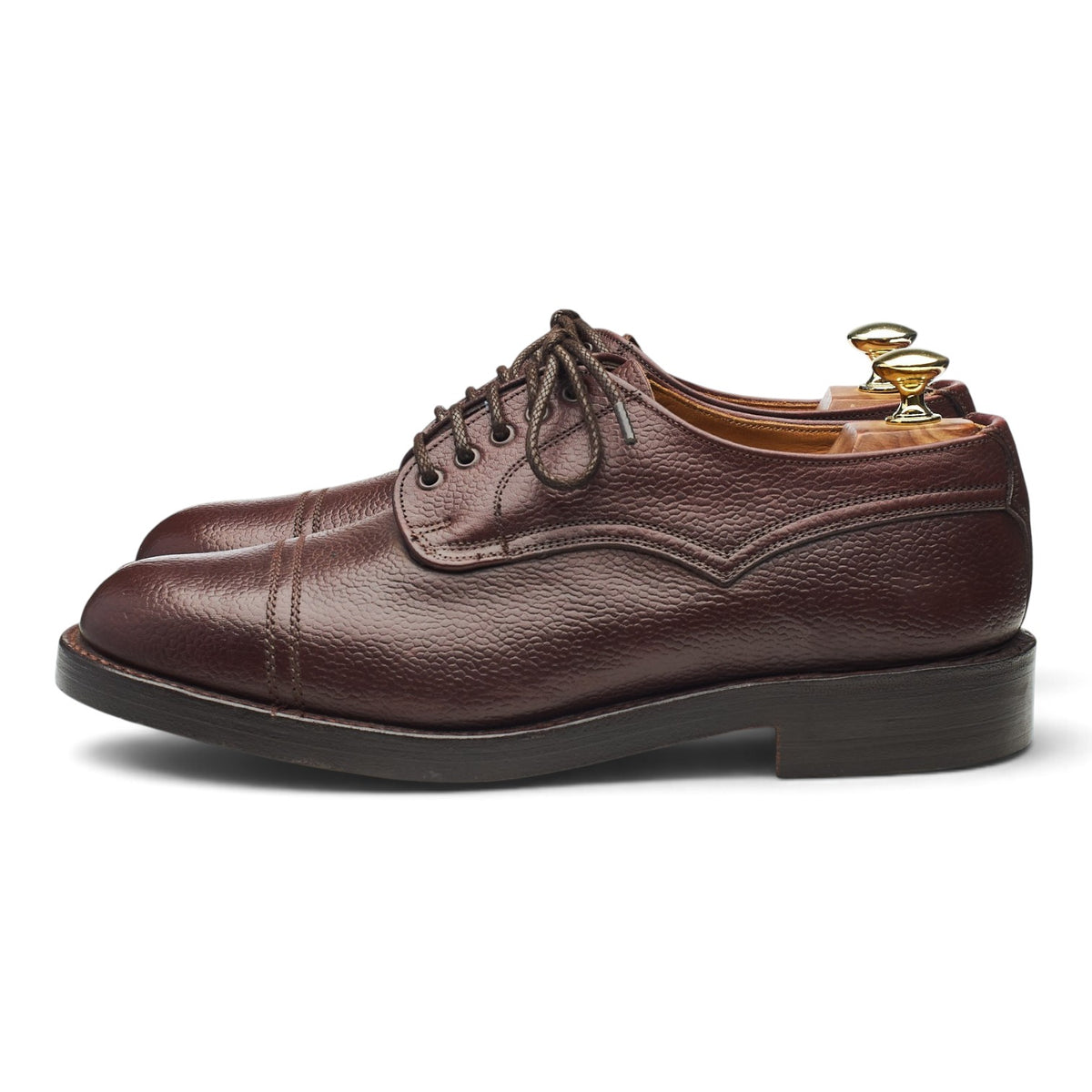 'Caldbeck' Dark Brown Leather Veldtschoen Derby UK 7 FX