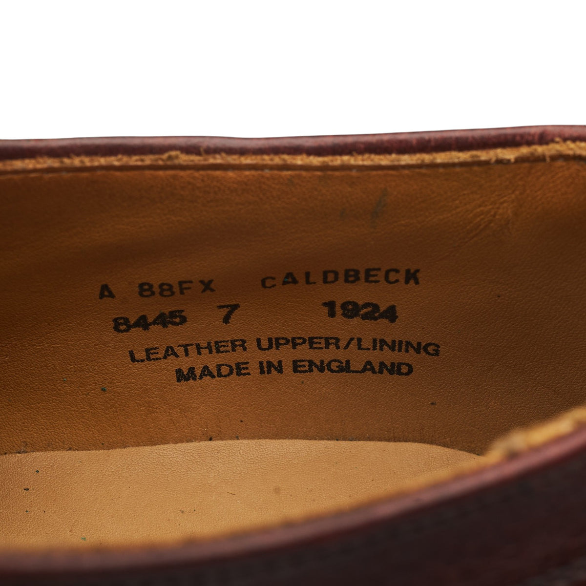 'Caldbeck' Dark Brown Leather Veldtschoen Derby UK 7 FX