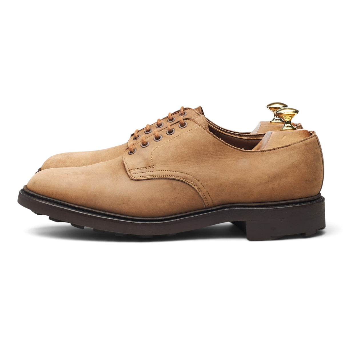 'Stirling' Light Brown Nubuck Derby UK 8.5 E
