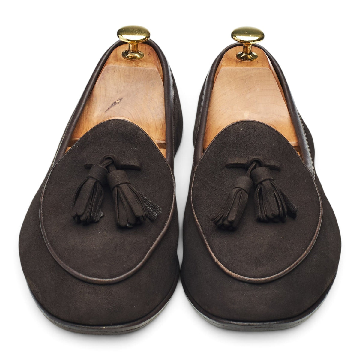 'Sagan Classic' Dark Brown Suede Tassel Loafer UK 8 / UK 8.5