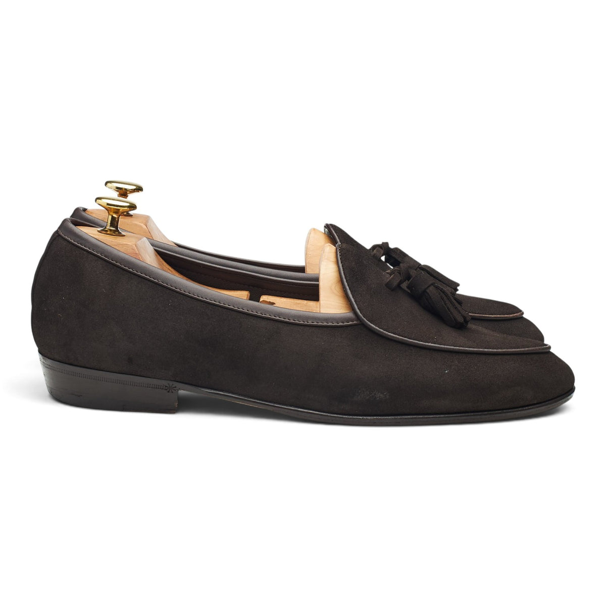 'Sagan Classic' Dark Brown Suede Tassel Loafer UK 8 / UK 8.5