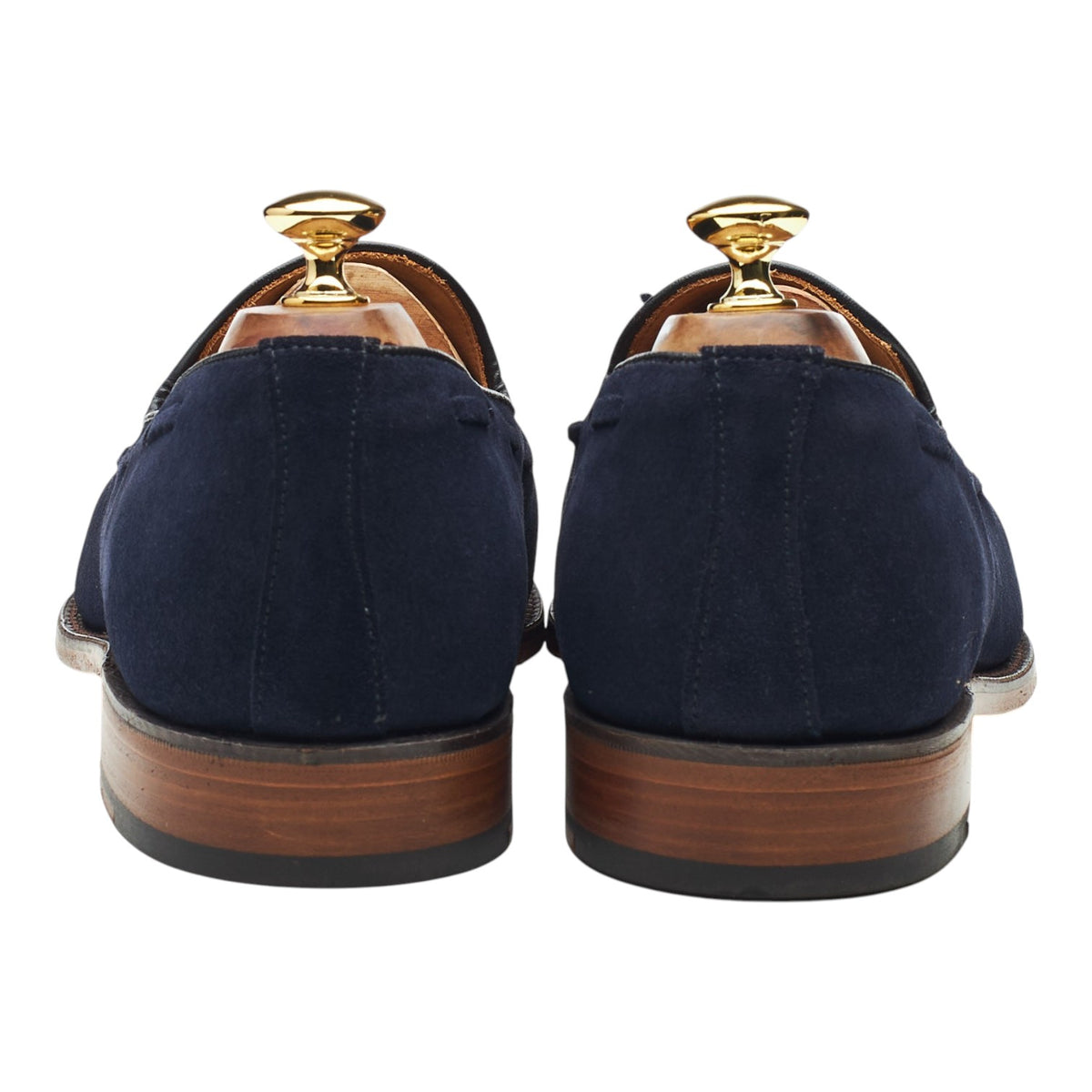 Shipton & Heneage 'Finchley' Navy Blue Suede Tassel Loafers UK 10.5 F