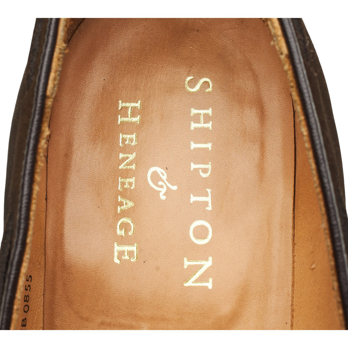 Shipton & Heneage 'Finchley' Dark Brown Suede Tassel Loafers UK 10.5 F