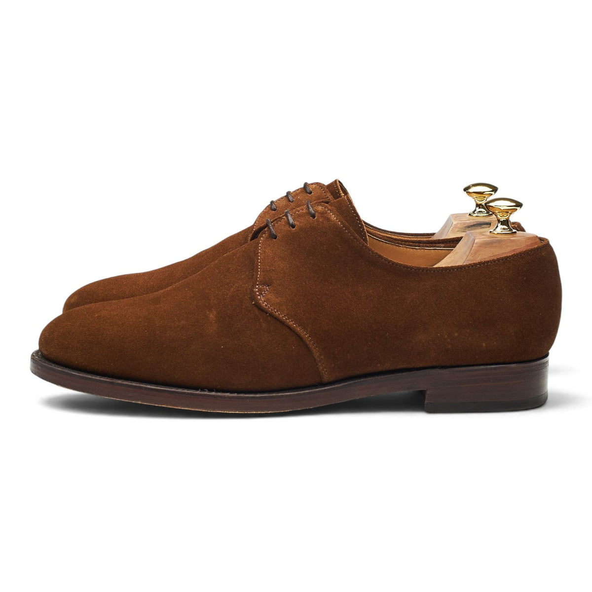 Shipton & Heneage 'Hatfield' Snuff Brown Suede Derby UK 10.5 FX