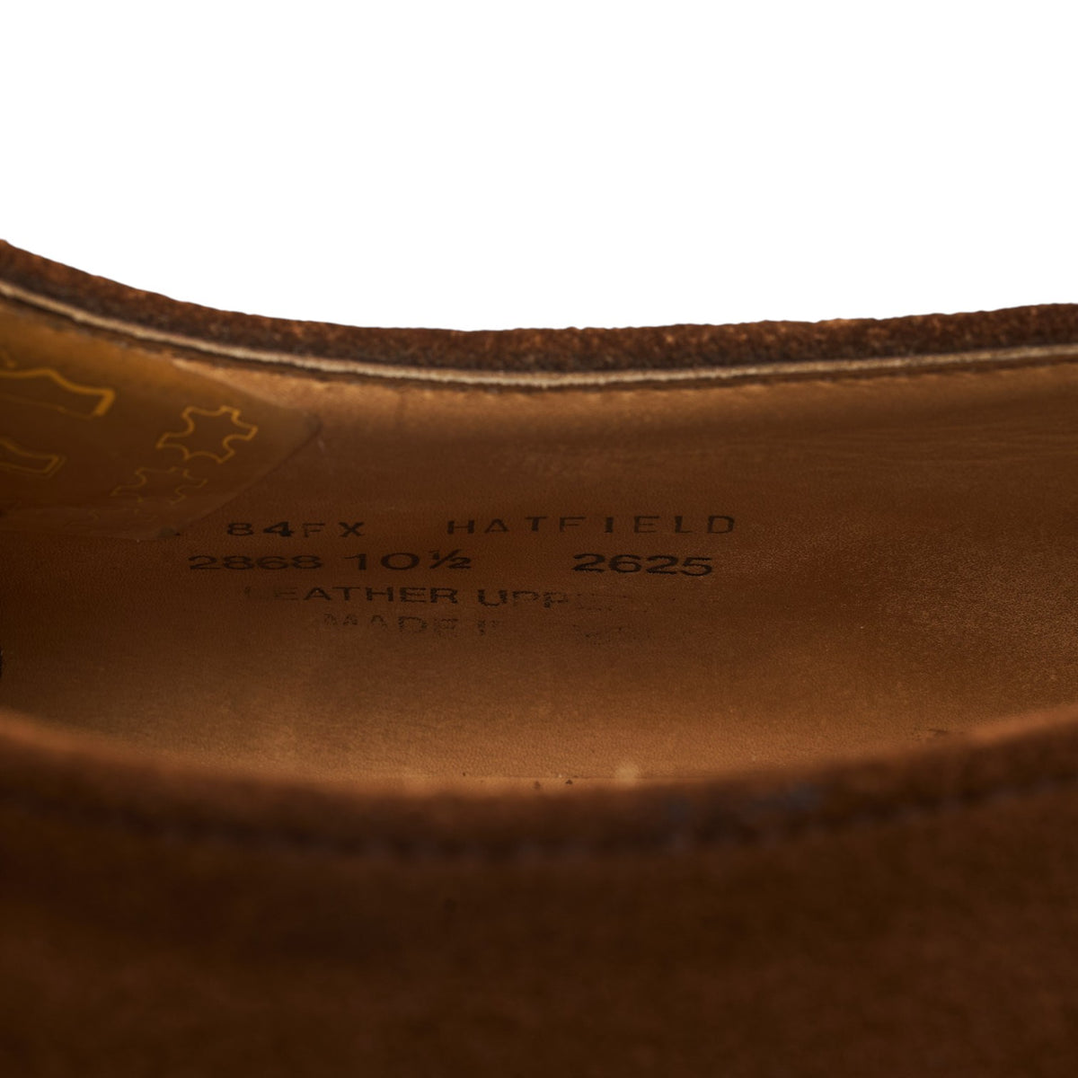 Shipton & Heneage 'Hatfield' Snuff Brown Suede Derby UK 10.5 FX