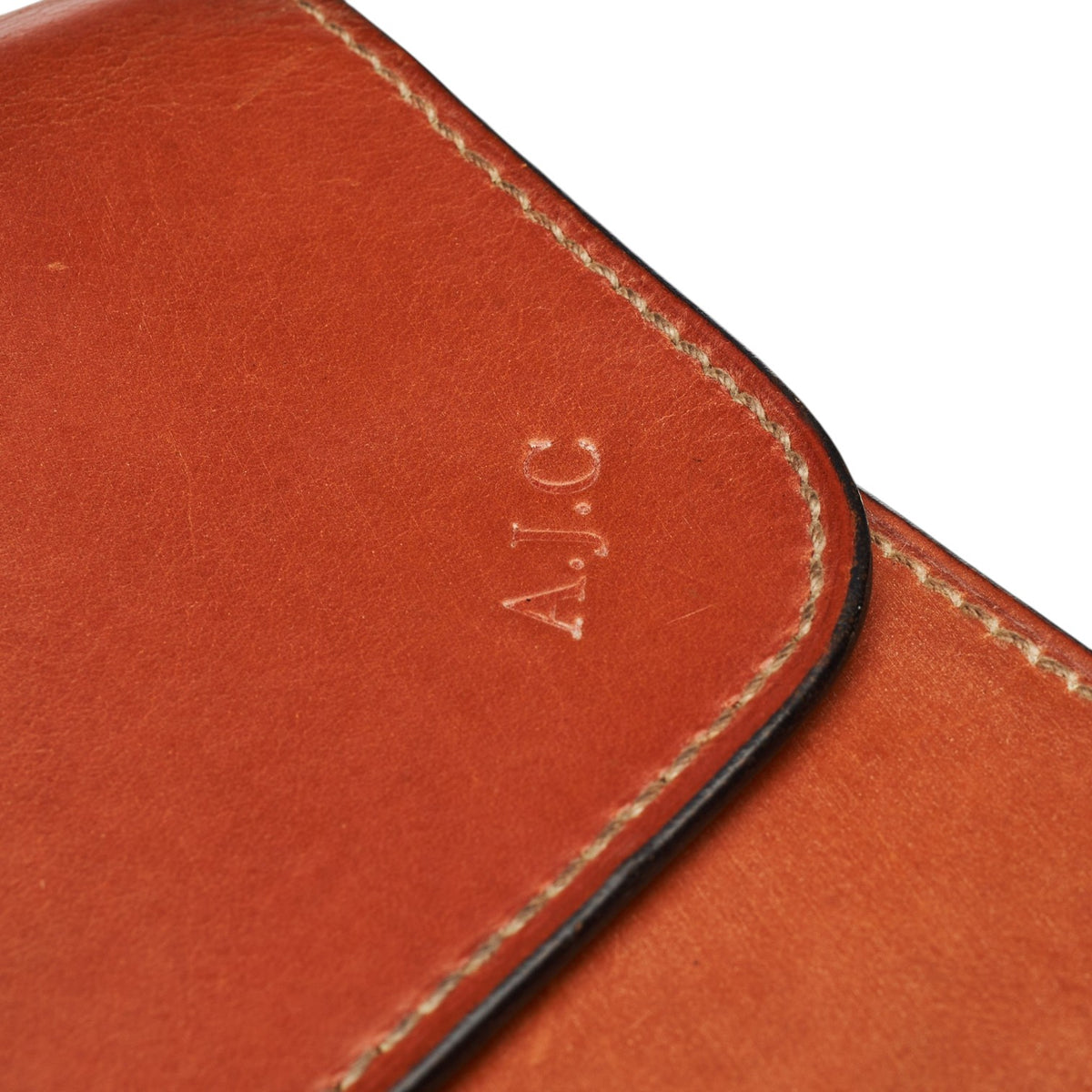 'Alfred' Tan Brown Leather Briefcase