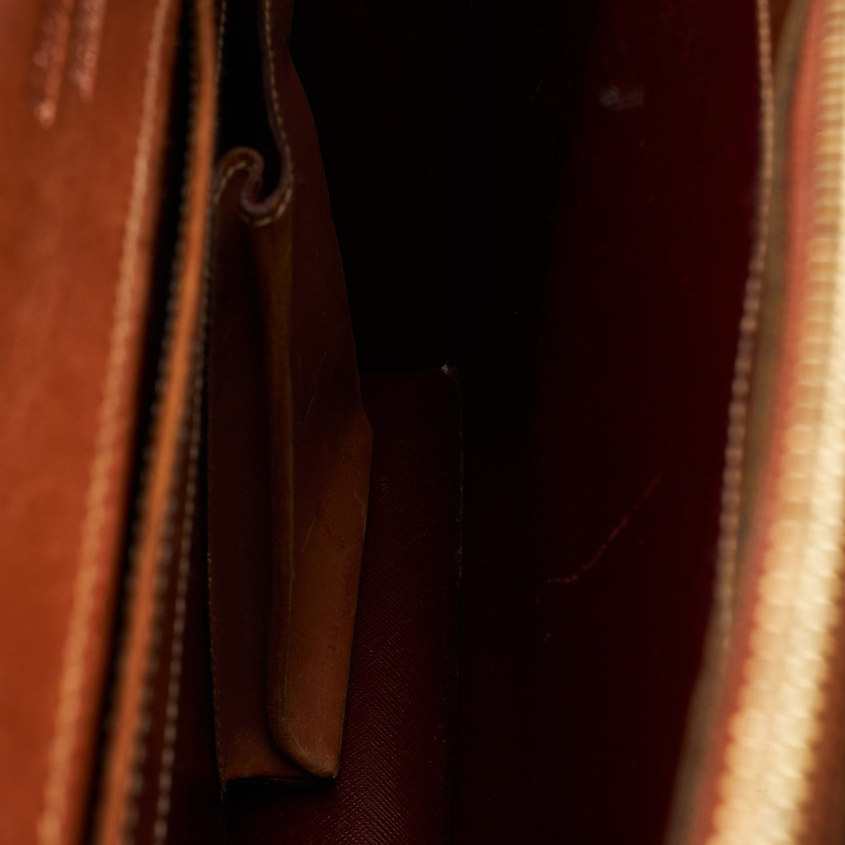 'Alfred' Tan Brown Leather Briefcase