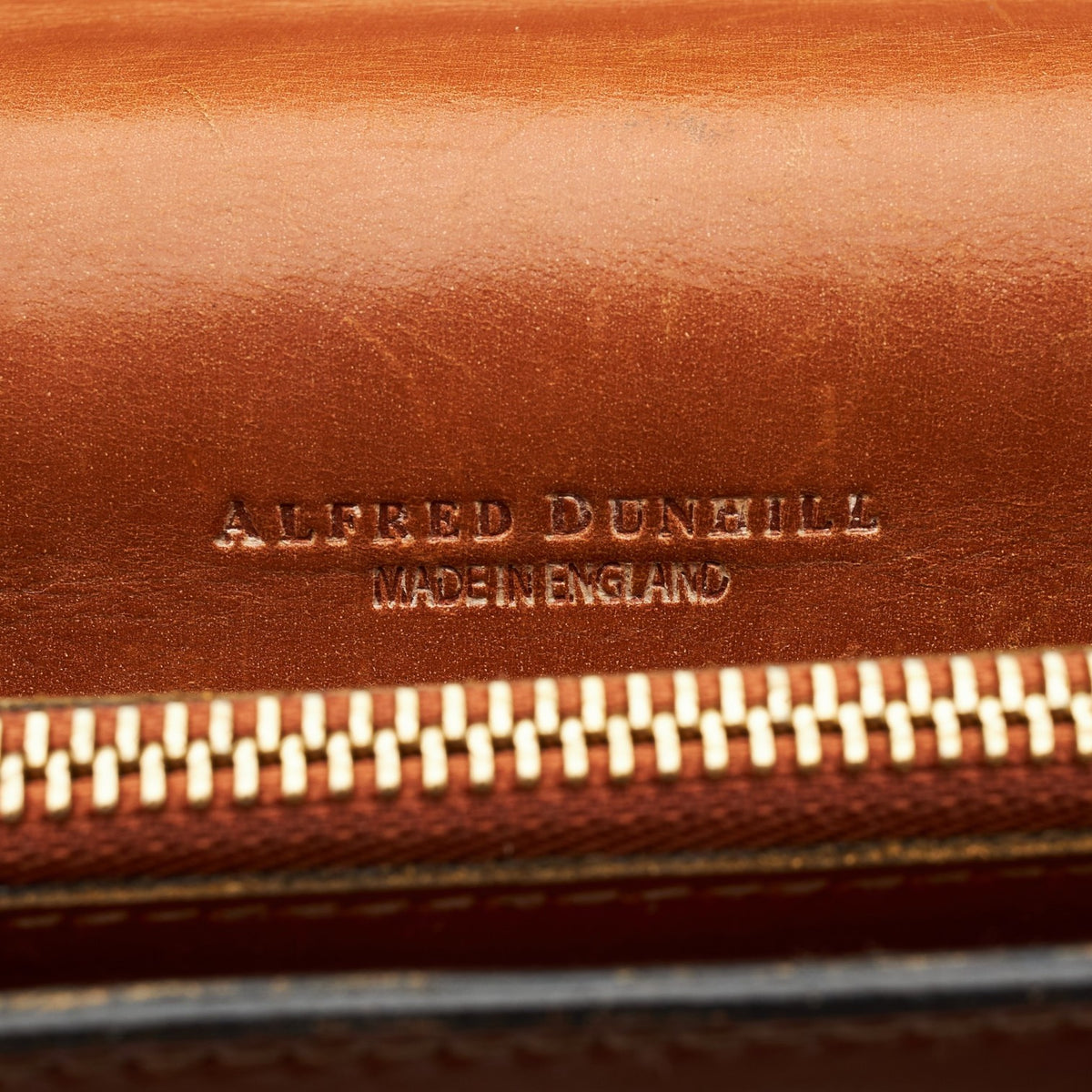 'Alfred' Tan Brown Leather Briefcase