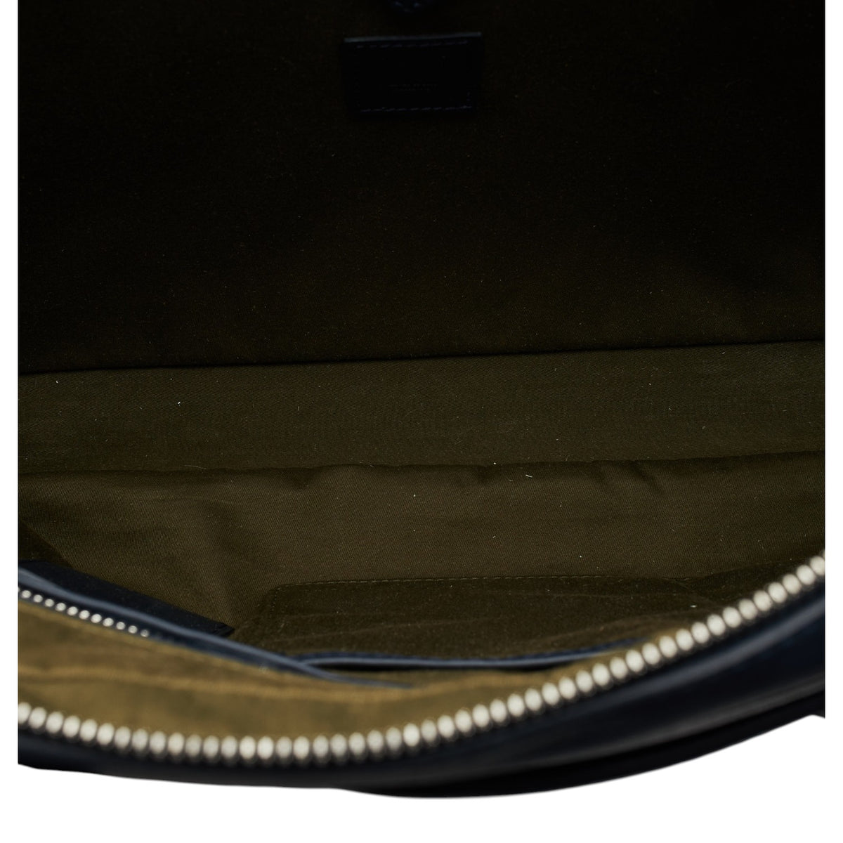'Hampstead' Navy Blue Grain Leather Briefcase