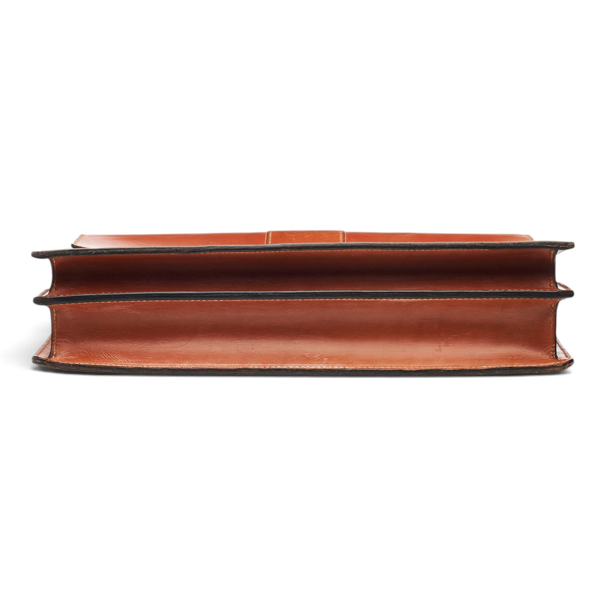 'Alfred' Tan Brown Leather Briefcase
