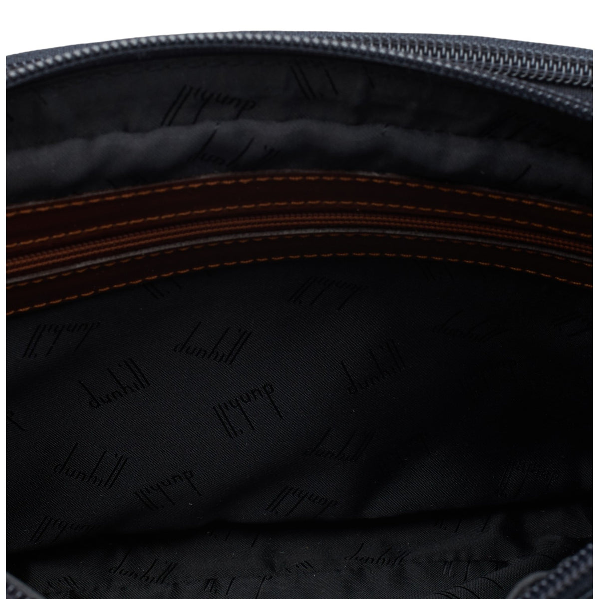 Navy Blue Grain Leather Wash Bag