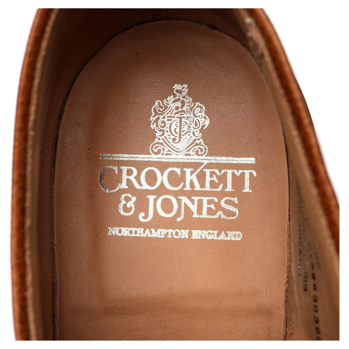 &#39;Grasmere&#39; Tan Brown Grain Leather Derby UK 10.5 E