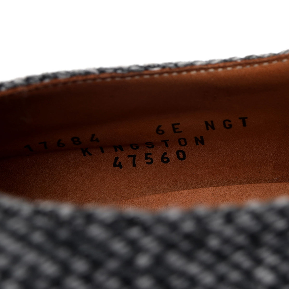 &#39;Kingston&#39; Black Leather Button Brogue UK 6 E
