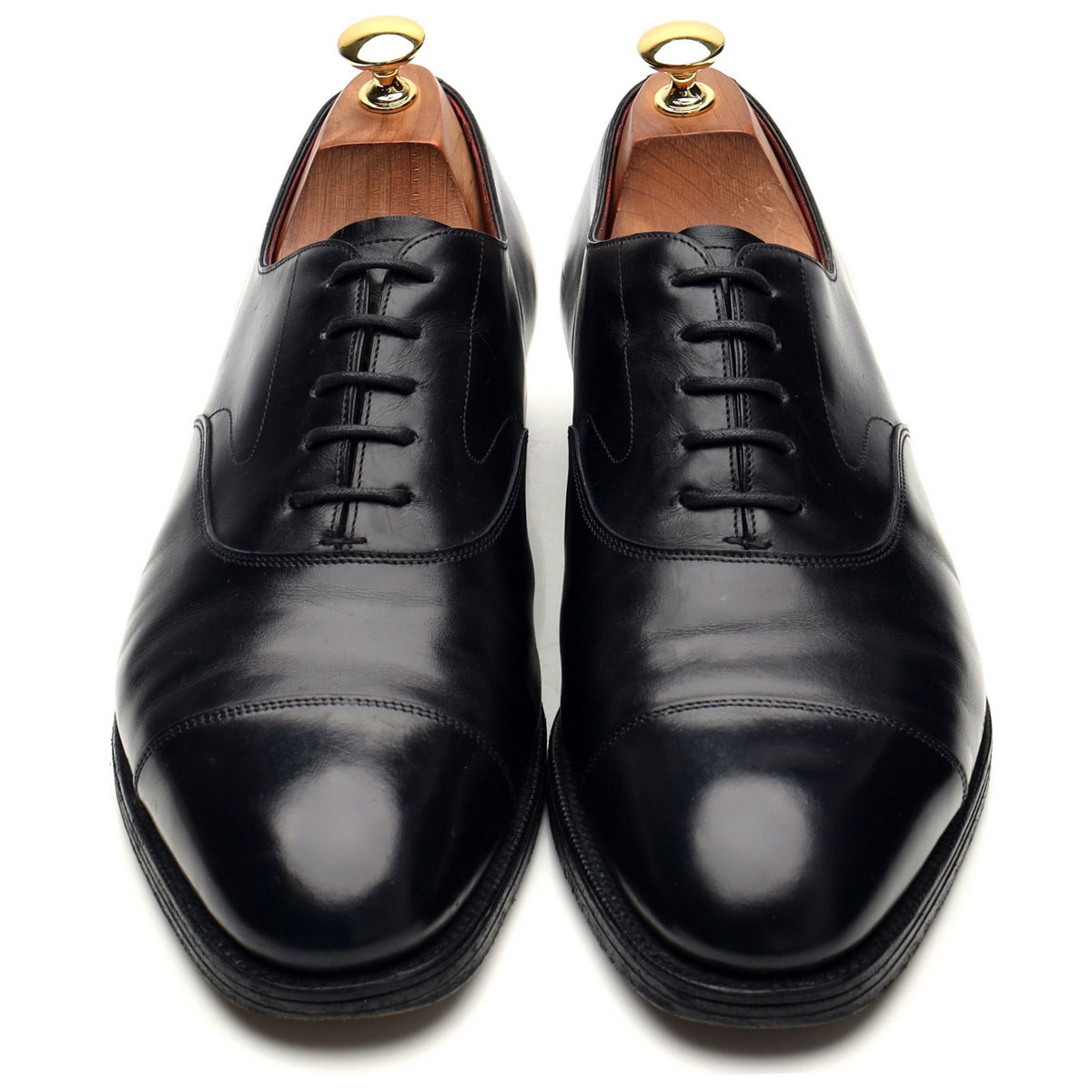Kurt Geiger &#39;Chelsea&#39; Navy Blue Leather Oxford UK 10 E