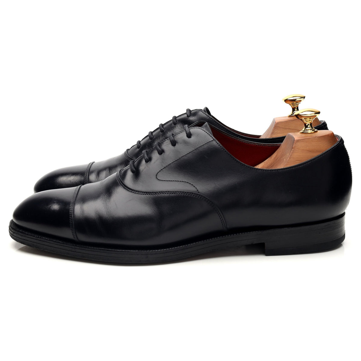 Kurt Geiger &#39;Chelsea&#39; Navy Blue Leather Oxford UK 10 E