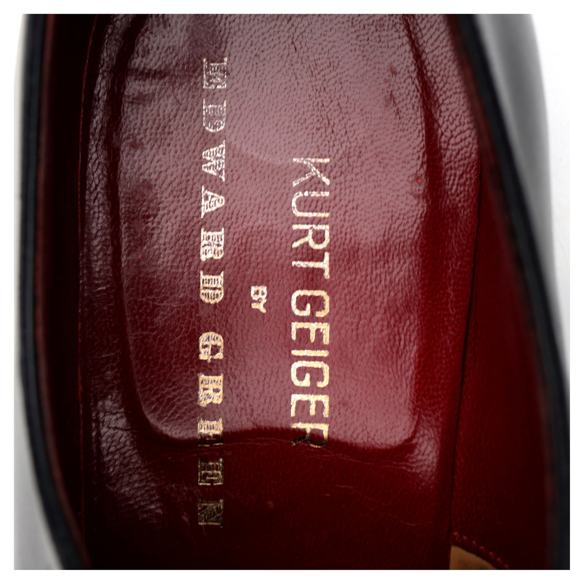 Kurt Geiger &#39;Chelsea&#39; Navy Blue Leather Oxford UK 10 E