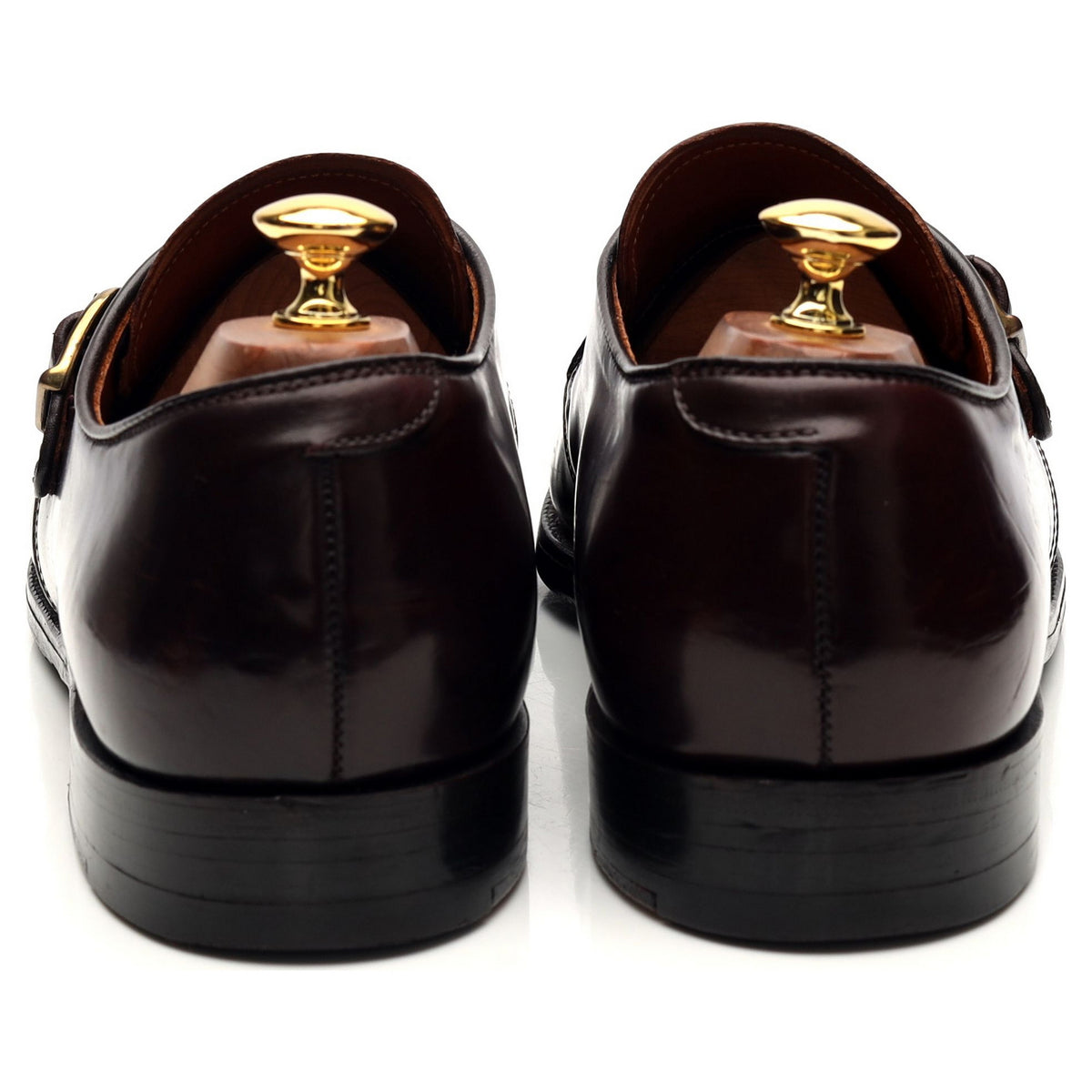 &#39;954&#39; Burgundy Cordovan Leather Monk Strap UK 10 US 11 D
