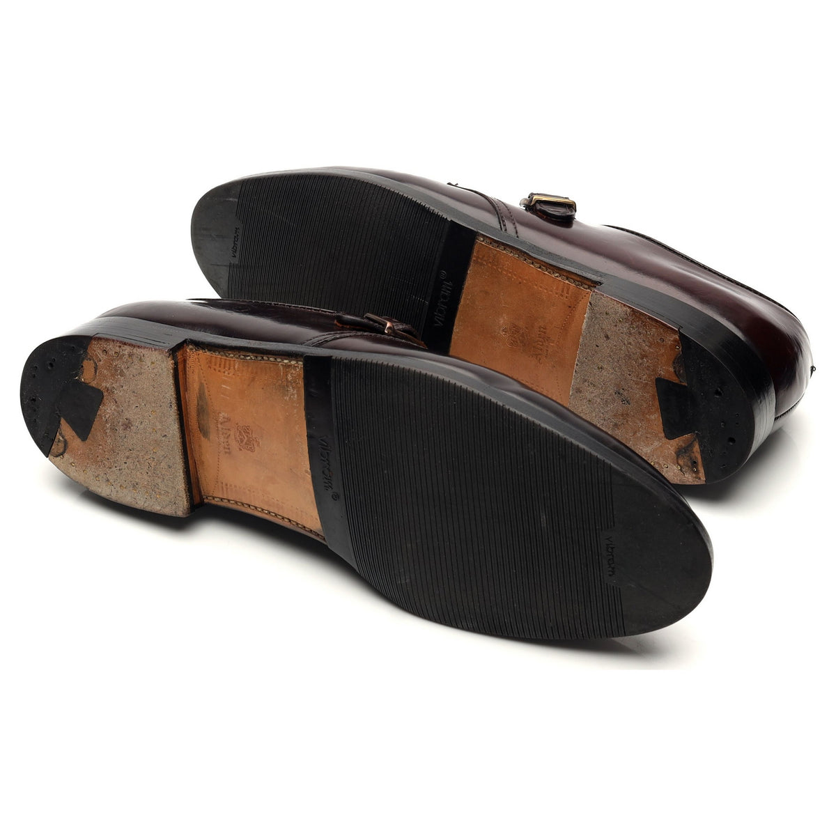 &#39;954&#39; Burgundy Cordovan Leather Monk Strap UK 10 US 11 D