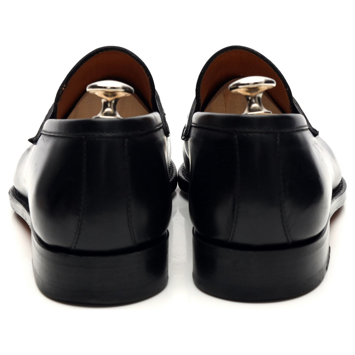 &#39;Principe&#39; Black Leather Loafers UK 7.5 EU 41.5