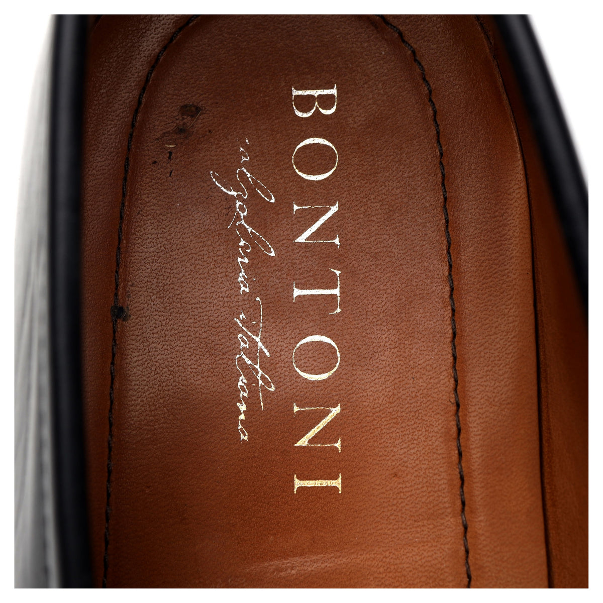 &#39;Principe&#39; Black Leather Loafers UK 7.5 EU 41.5