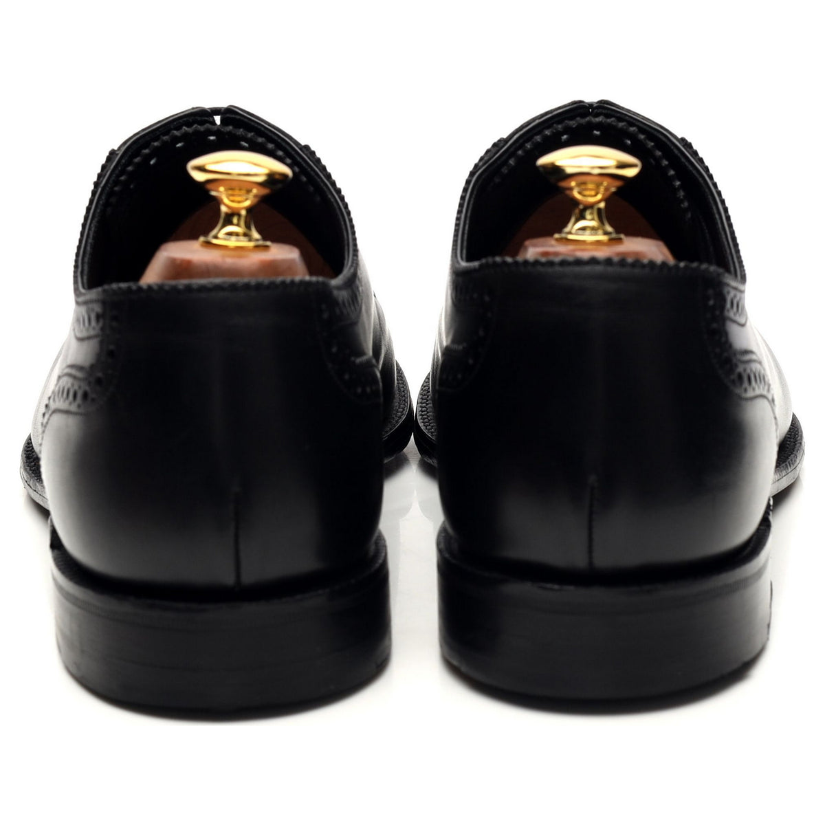 1880 Export Grade &#39;Trinity&#39; Black Leather Oxford Brogues UK 10 F