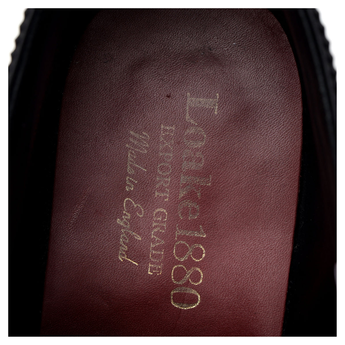 1880 Export Grade &#39;Trinity&#39; Black Leather Oxford Brogues UK 10 F