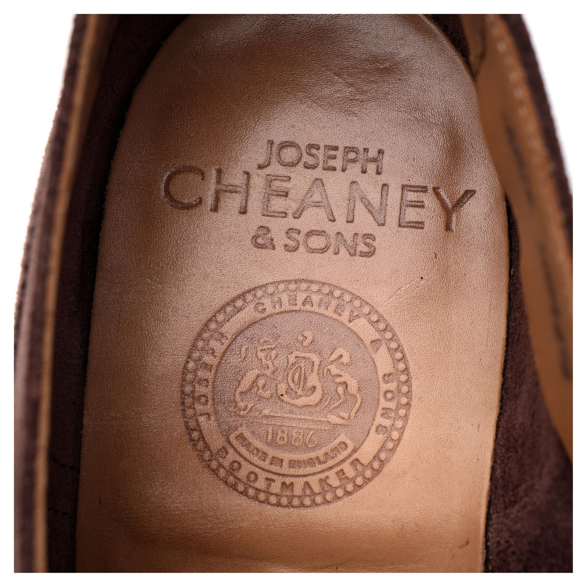 &#39;Sidney&#39; Brown Suede Unlined Oxford Brogues UK 7 F