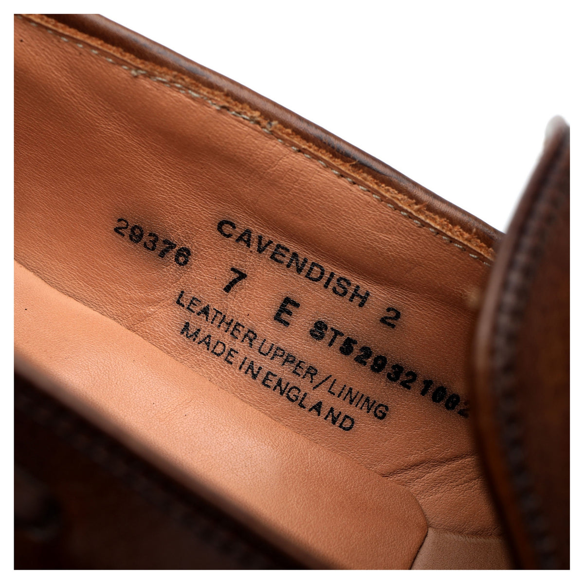 &#39;Cavendish 2&#39; Brown Grain Leather Tassel Loafers UK 7 E
