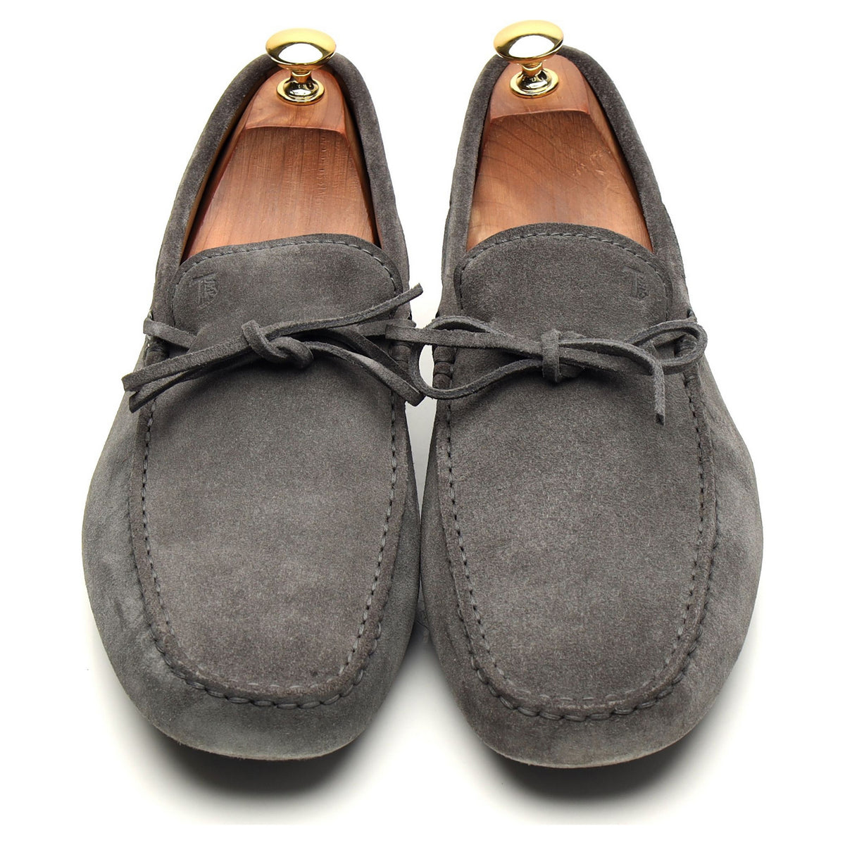 Gommino Grey Suede Driving Loafers UK 10