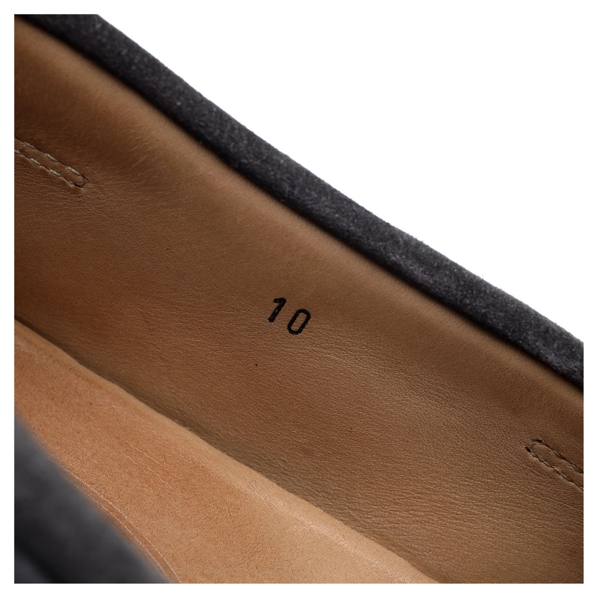 Gommino Grey Suede Driving Loafers UK 10