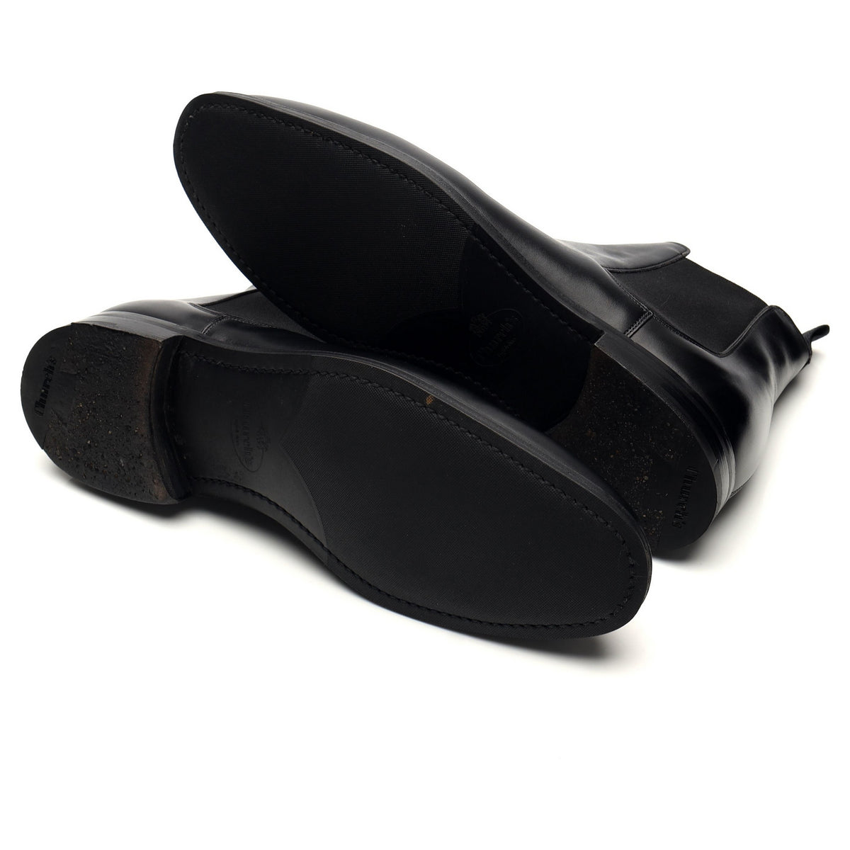 &#39;Amberley&#39; Black Leather Chelsea Boots UK 9 G