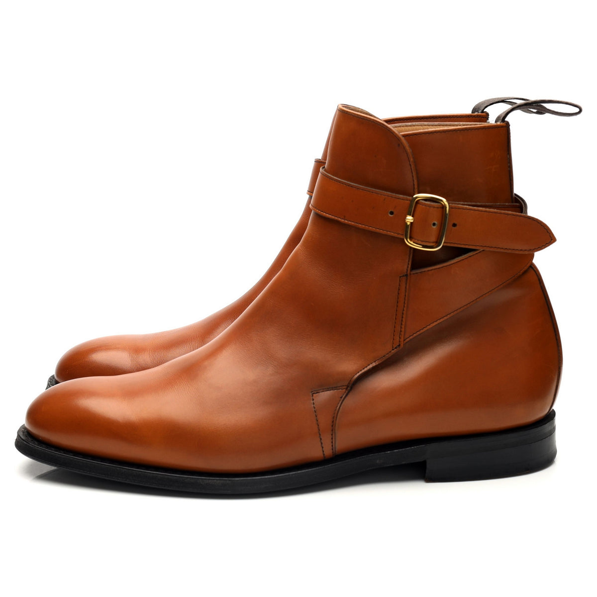&#39;Bletsoe&#39; Tan Brown Leather Jodhpur Boots UK 7 G
