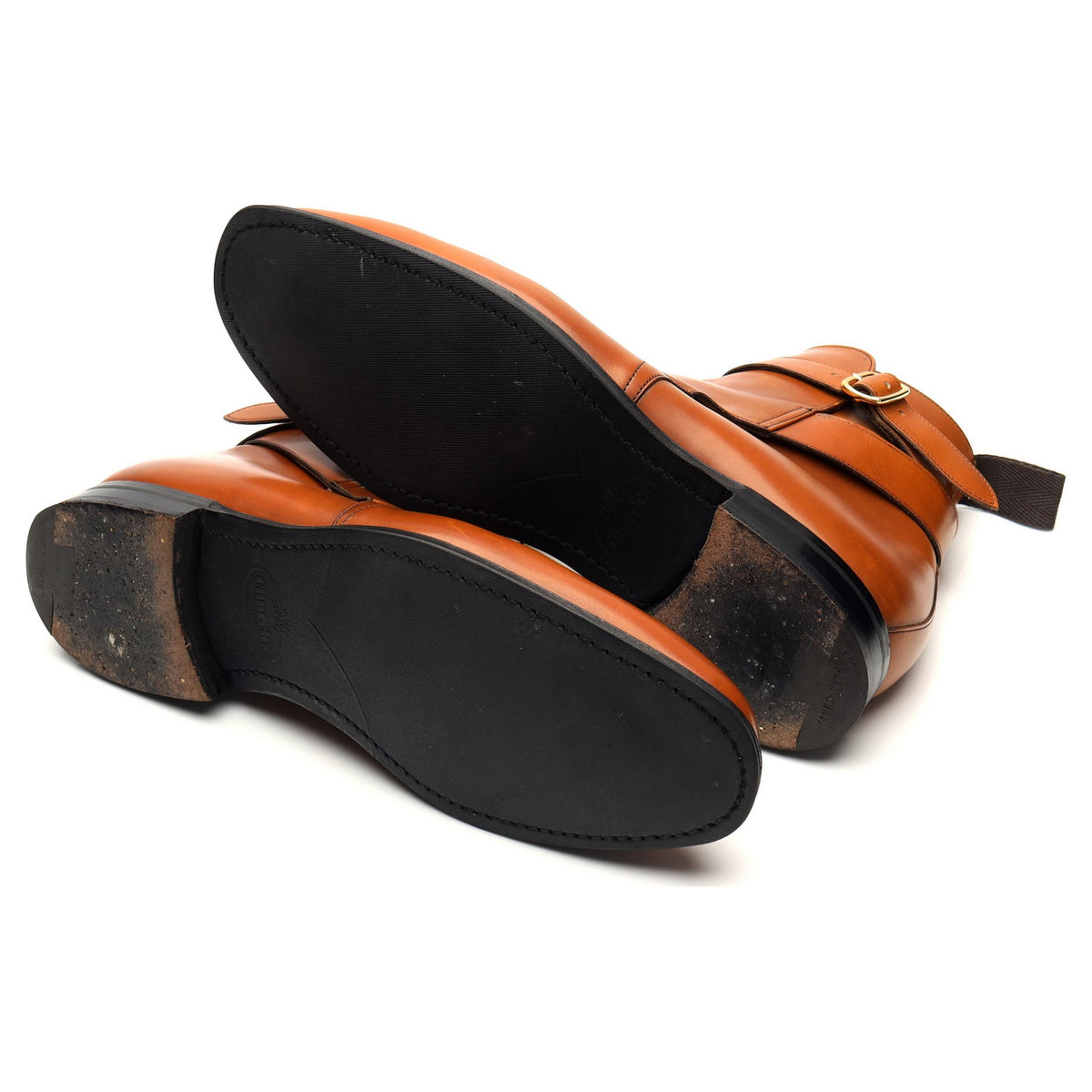 &#39;Bletsoe&#39; Tan Brown Leather Jodhpur Boots UK 7 G