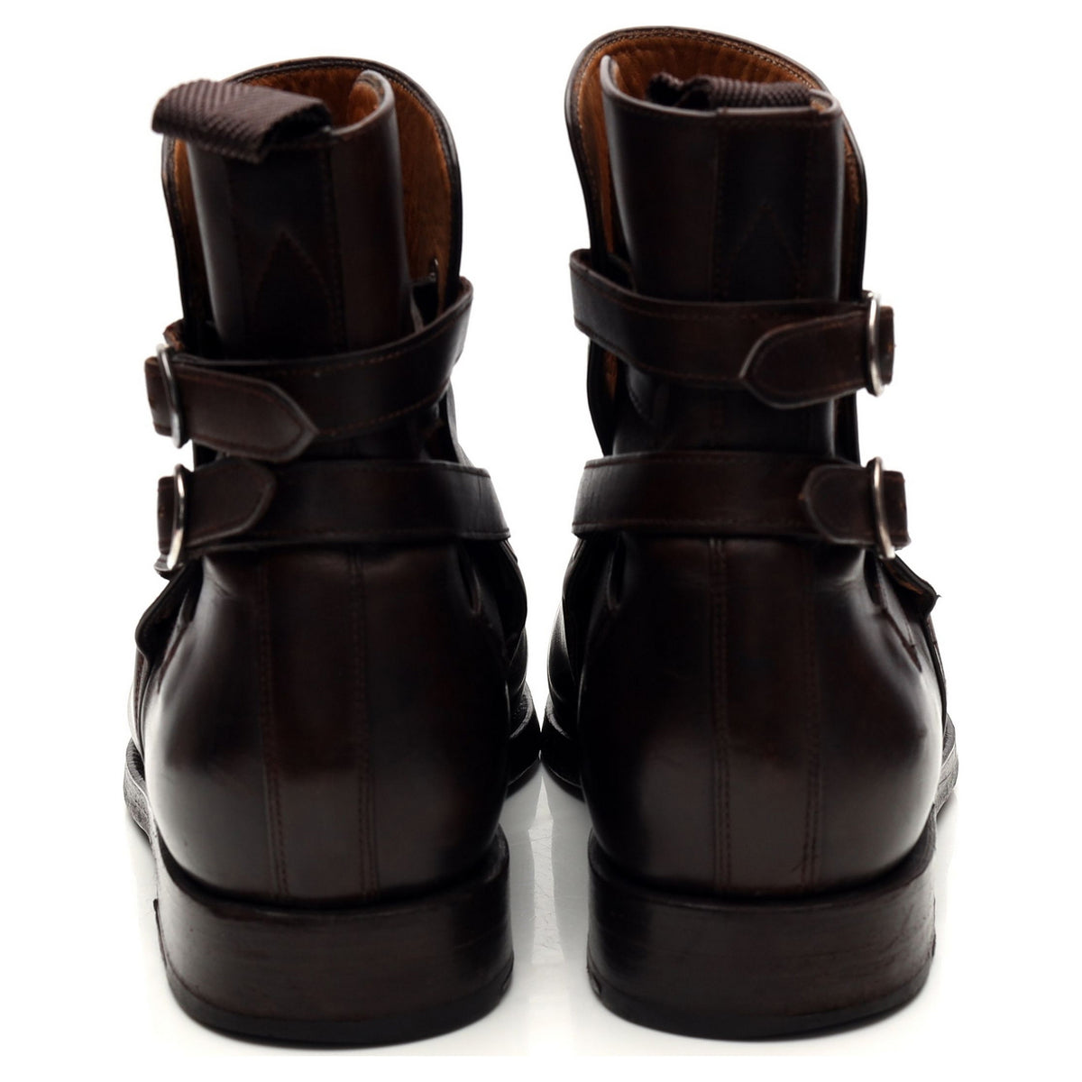 &#39;Genesee&#39;  Dark Brown Leather Jodhpur Boots UK 8 E