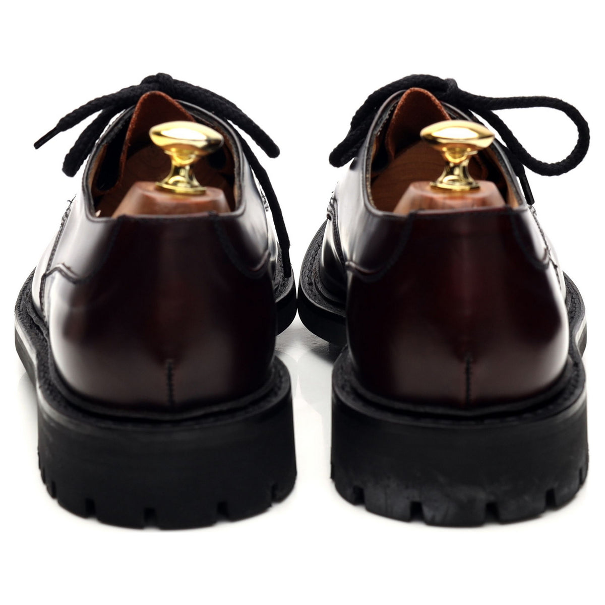 &#39;Elland&#39; Burgundy Cordovan Leather Split Toe Derby UK 8.5 G