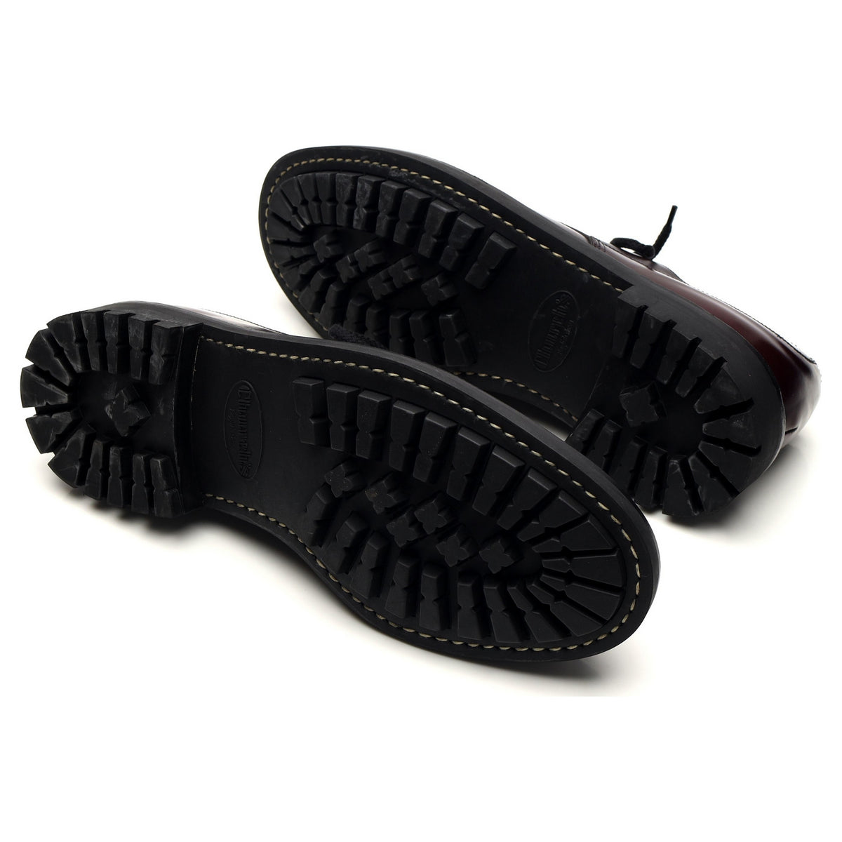 &#39;Elland&#39; Burgundy Cordovan Leather Split Toe Derby UK 8.5 G