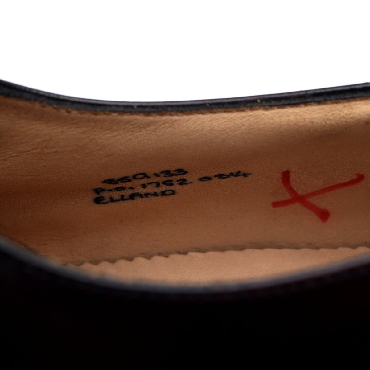 &#39;Elland&#39; Burgundy Cordovan Leather Split Toe Derby UK 8.5 G