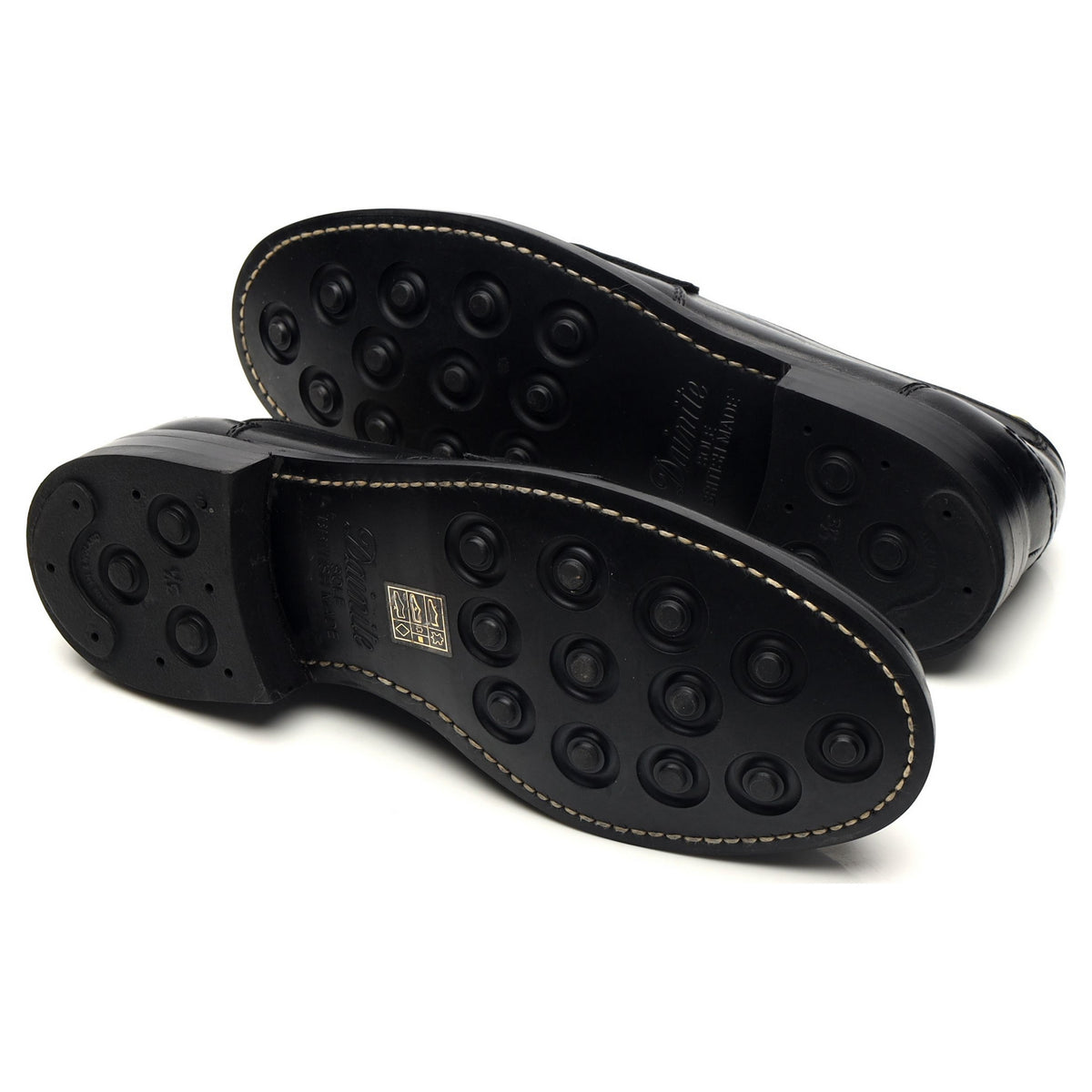 Black Leather Loafers UK 8 F