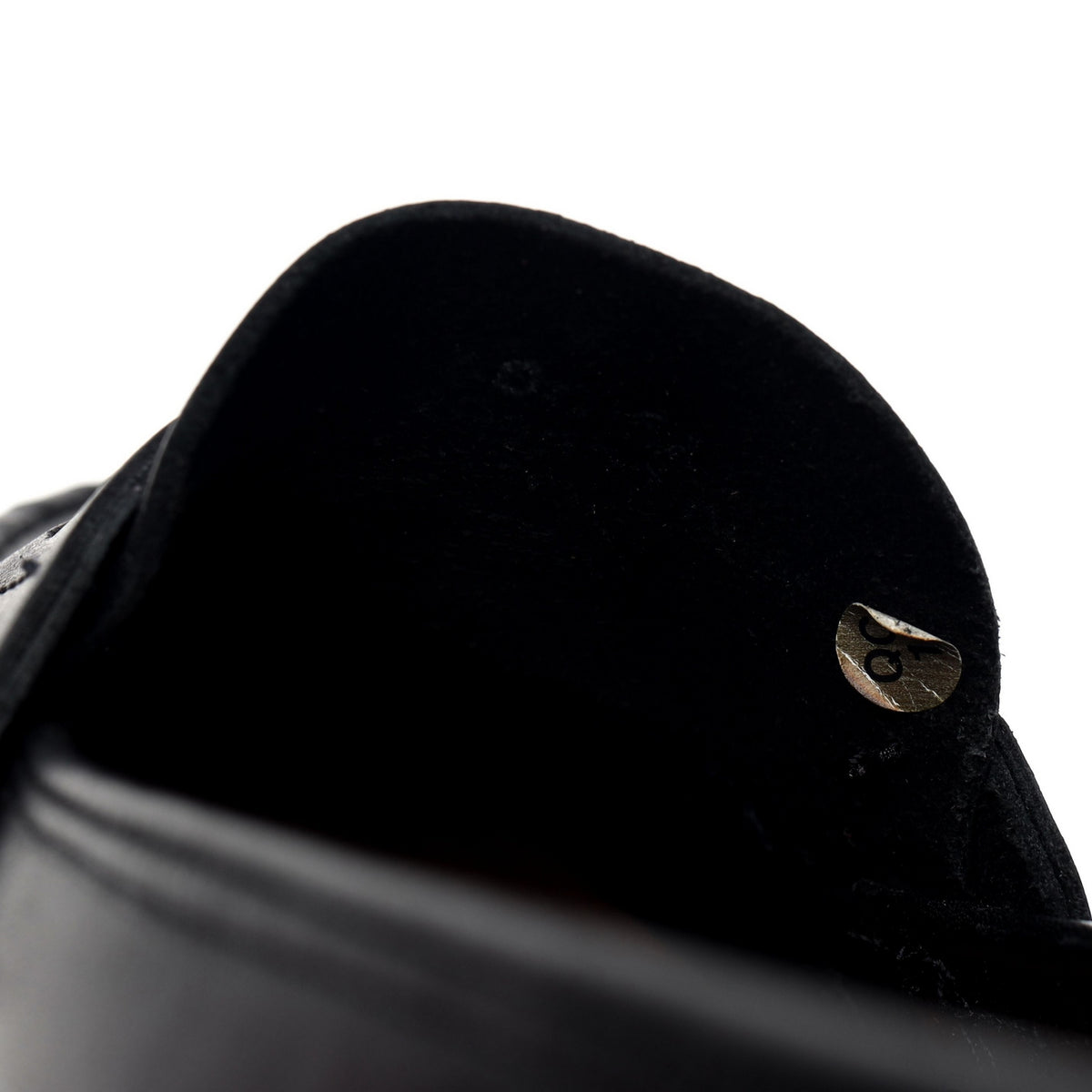Black Leather Loafers UK 8 F