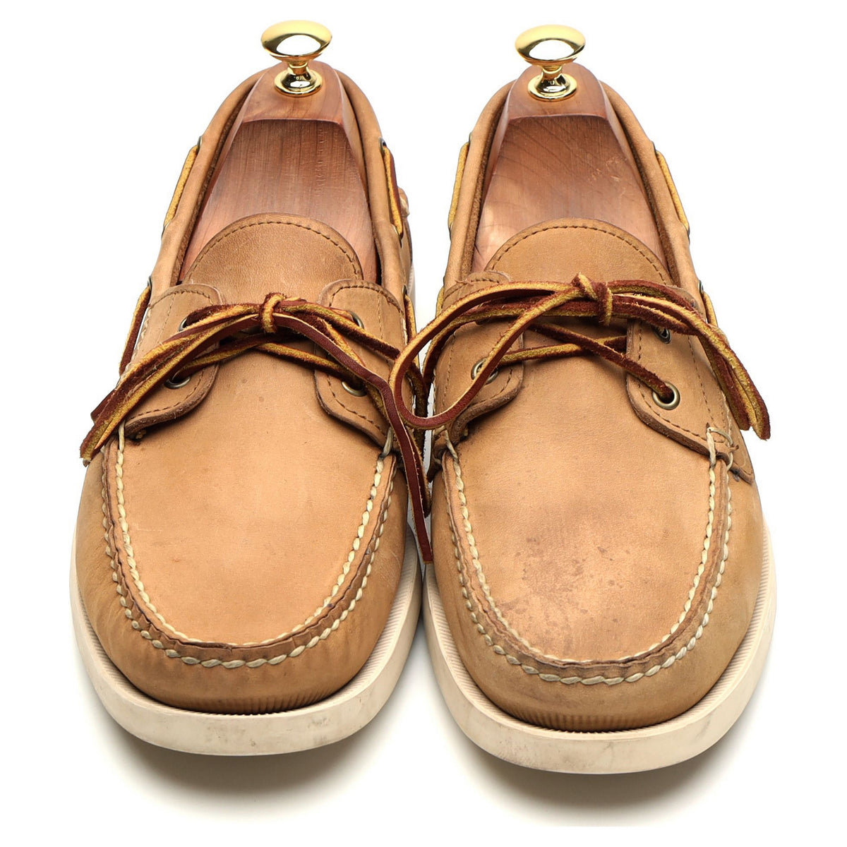 &#39;9189&#39; Sand Nubuck Boat Shoes UK 9 US 10