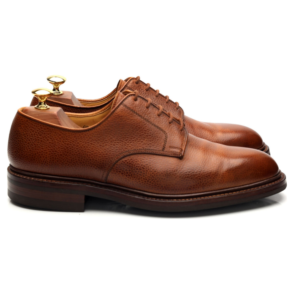 &#39;Grasmere&#39; Tan Brown Grain Leather Derby UK 8 E