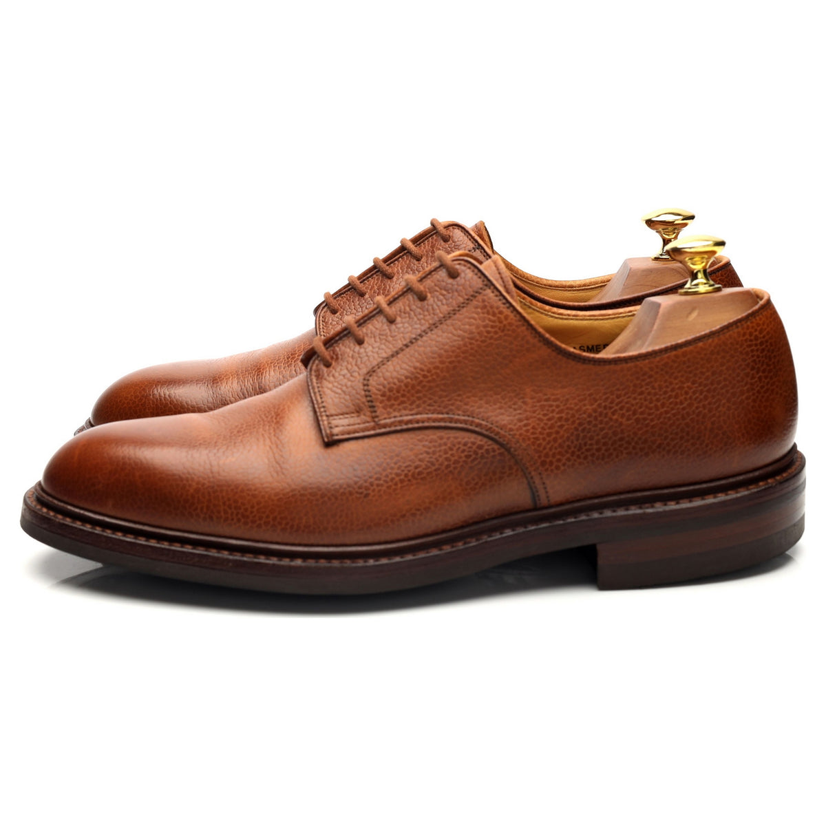 &#39;Grasmere&#39; Tan Brown Grain Leather Derby UK 8 E