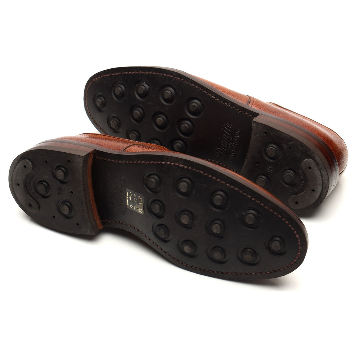 &#39;Grasmere&#39; Tan Brown Grain Leather Derby UK 8 E
