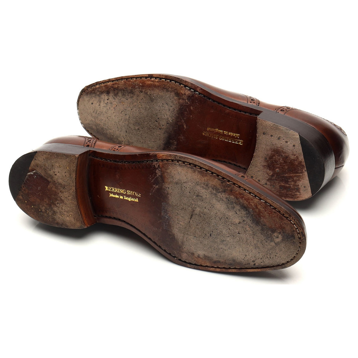 Herring &#39;Lambeth II&#39; Brown Leather Oxford Brogues UK 5 F