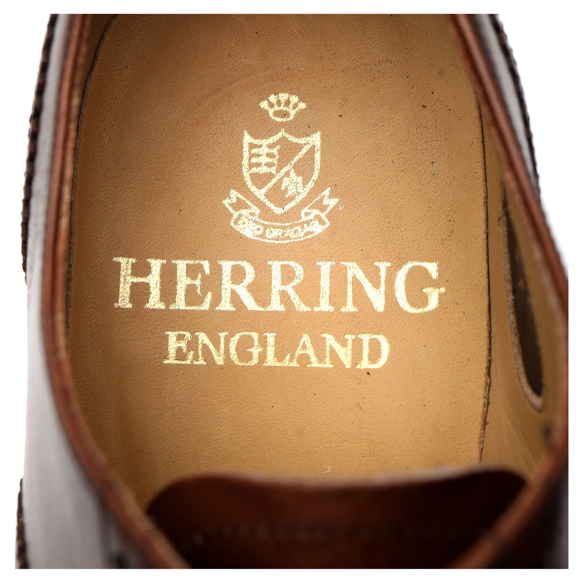 Herring &#39;Lambeth II&#39; Brown Leather Oxford Brogues UK 5 F