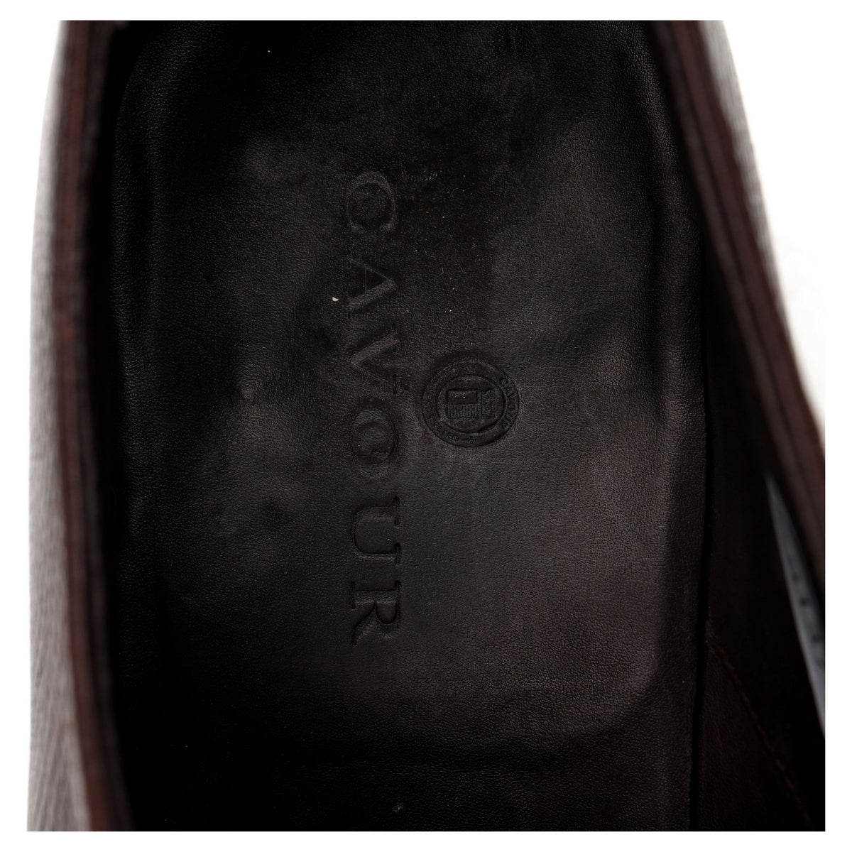 Brown Grain Leather Split Toe Derby UK 6.5