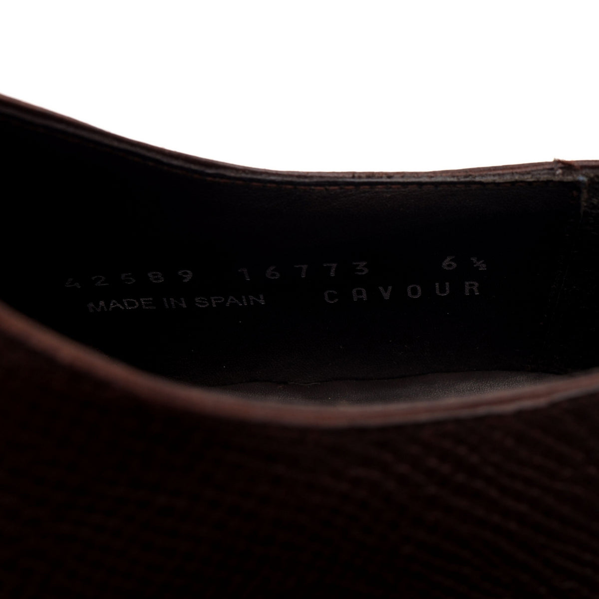 Brown Grain Leather Split Toe Derby UK 6.5